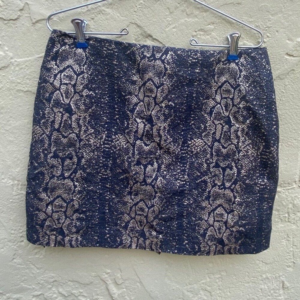 Mini Skirt snakeskin animal print sz 10